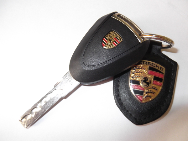 Metallic Red Remote Key Shell Cover For Porsche Silver Head 997.1 987 Cayman